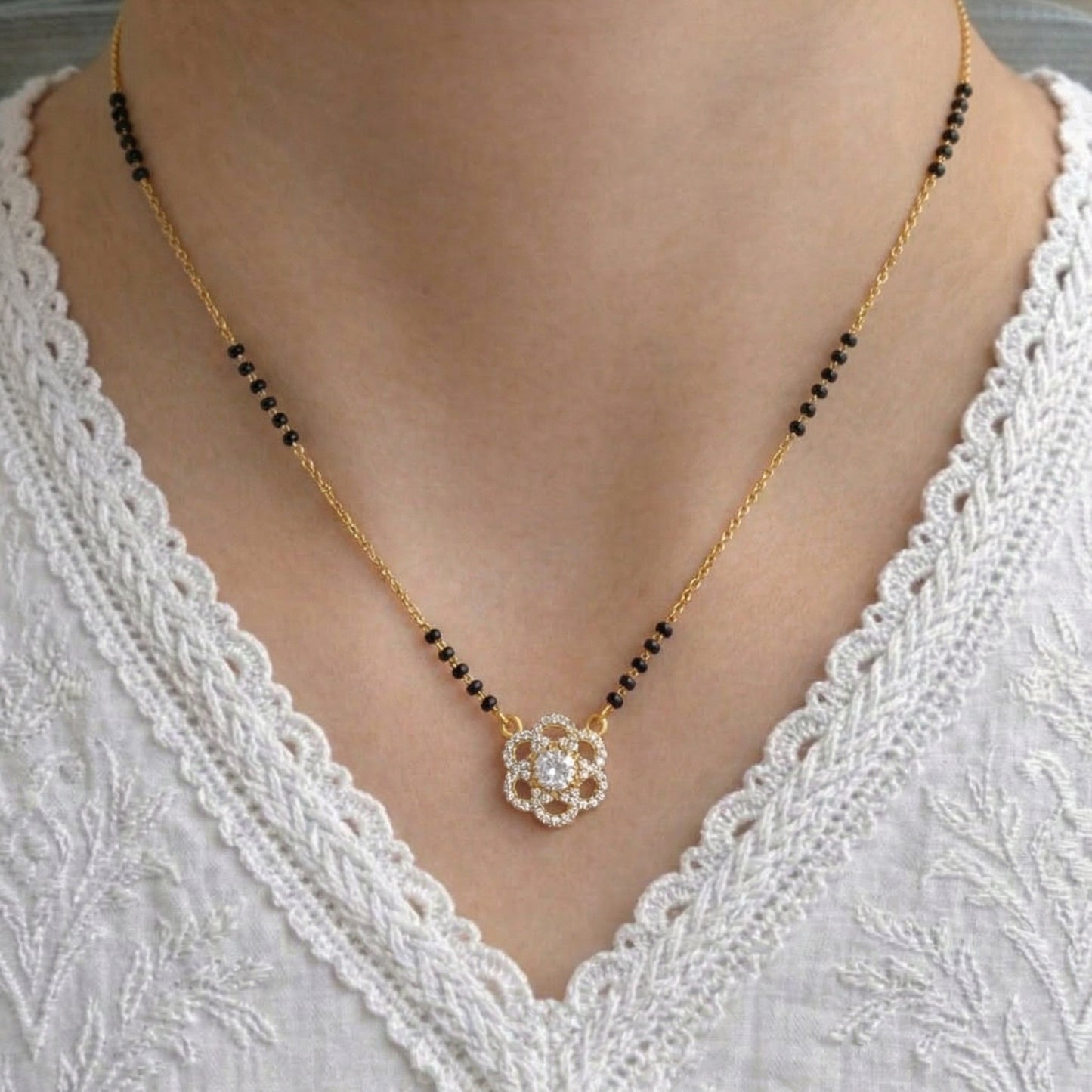 Aishani Gold Plated Mangalsutra