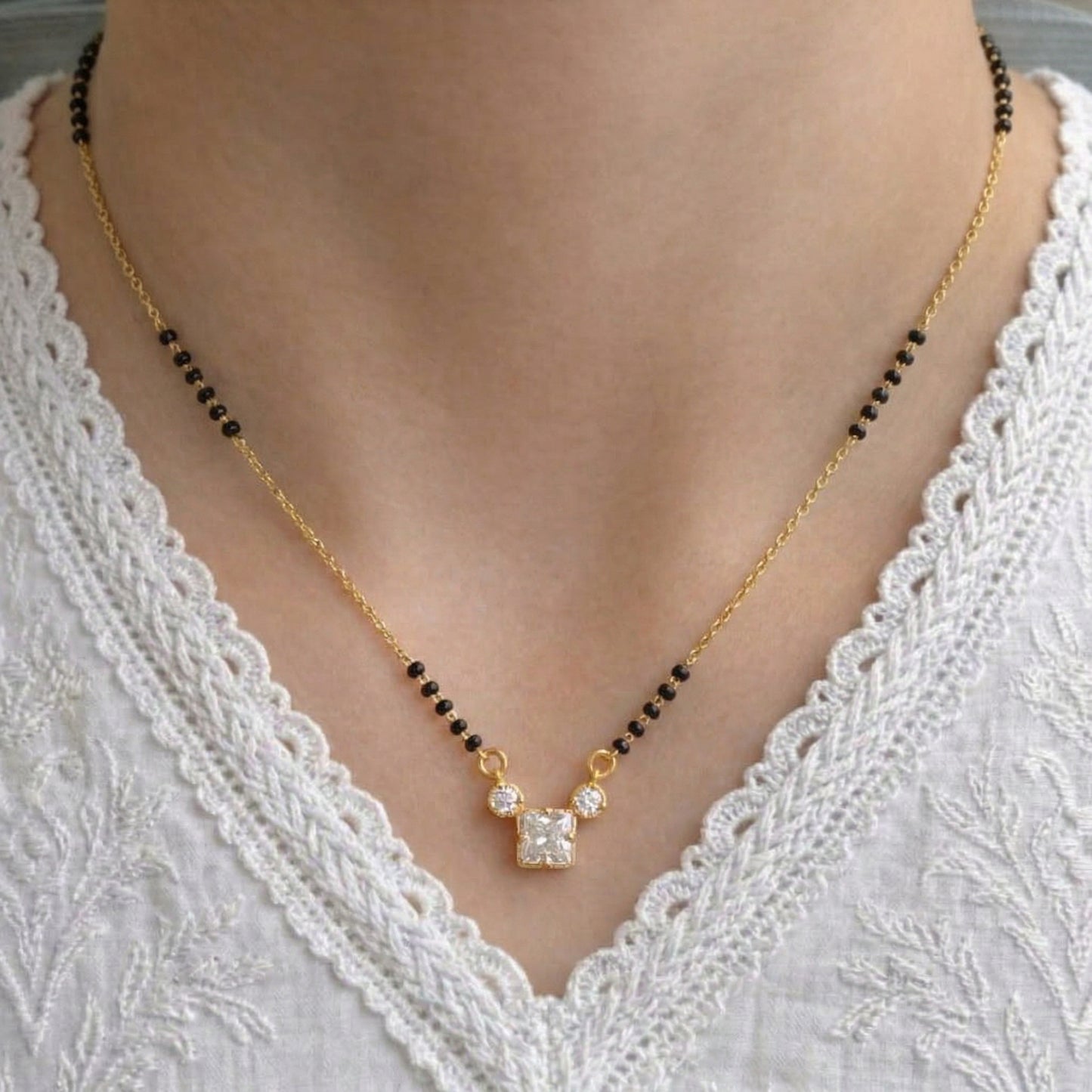 Jivika Gold Plated Mangalsutra