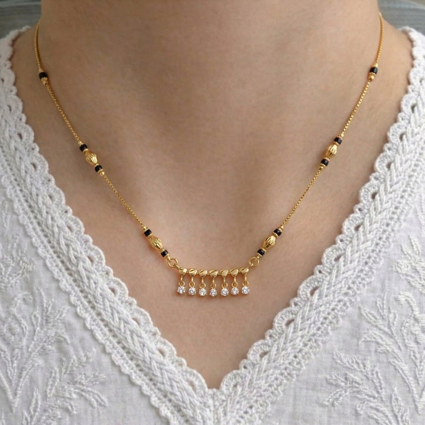 Chhavi Gold Plated Mangalsutra