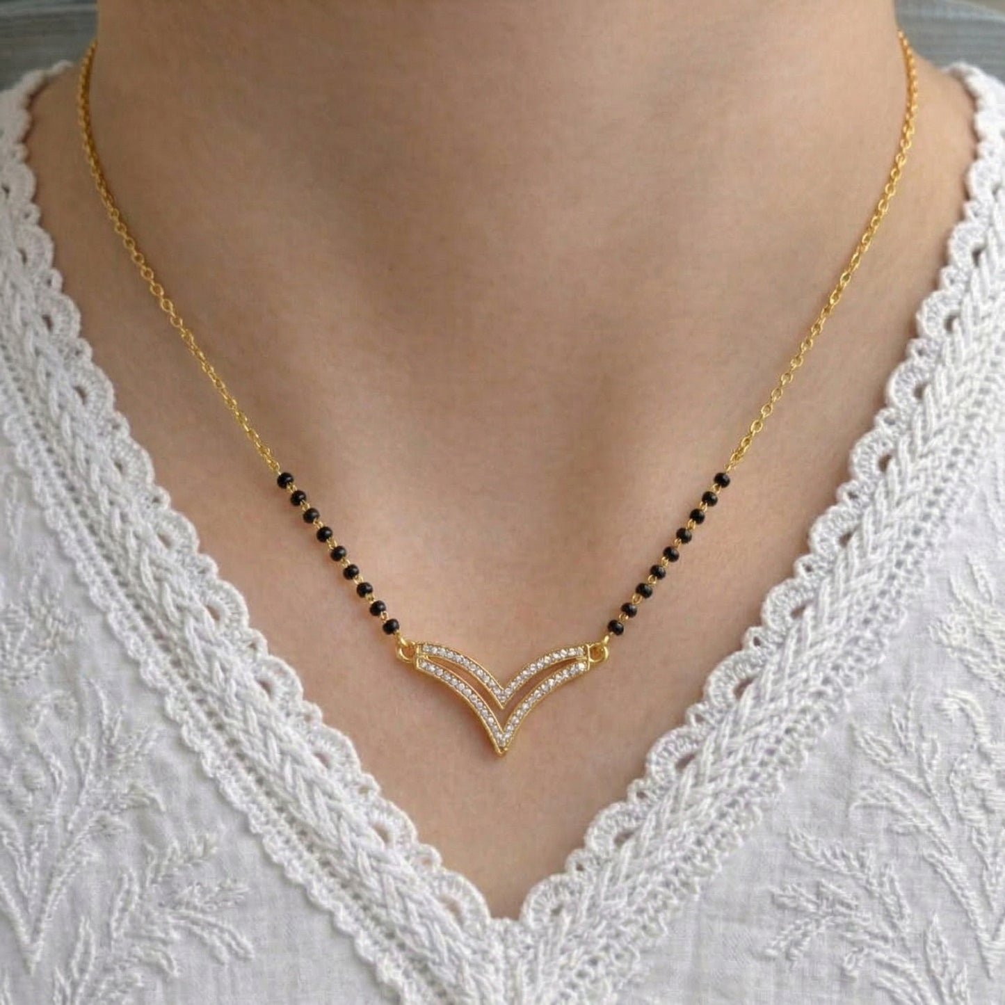 Kiran Gold Plated Mangalsutra