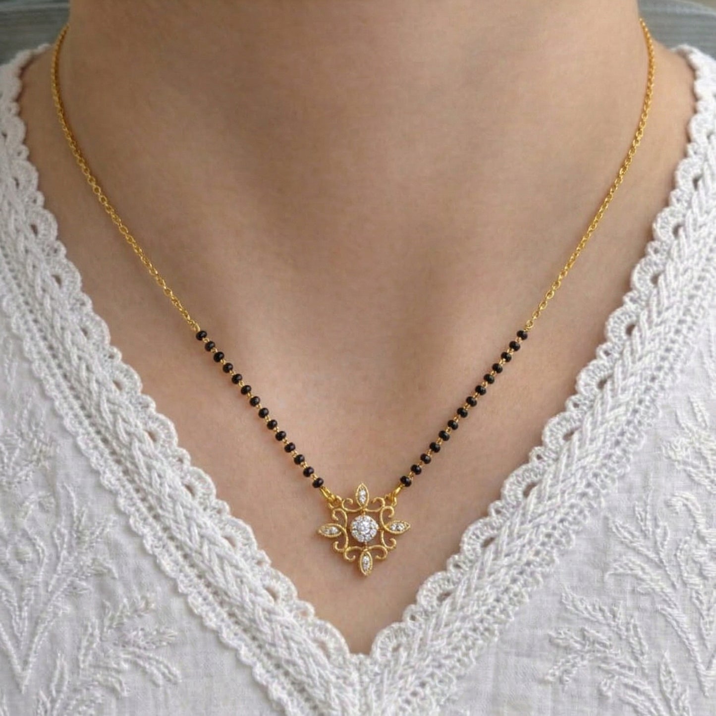 Savita Gold Plated Mangalsutra