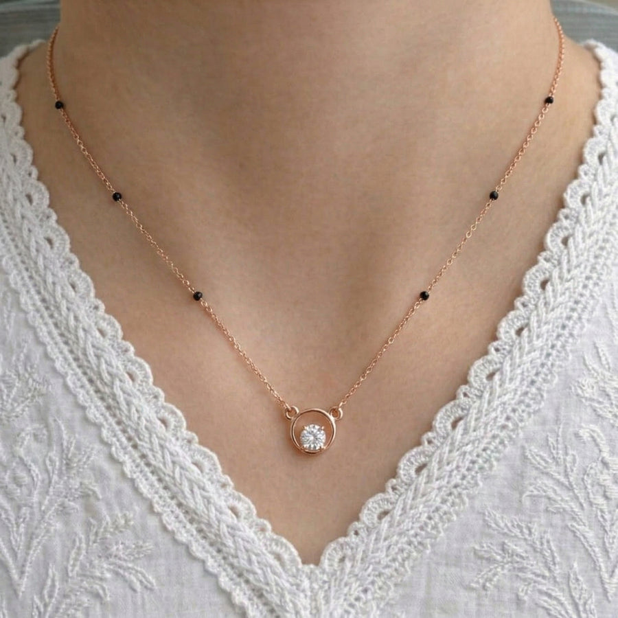 Shanta Rose Gold Plated Mangalsutra
