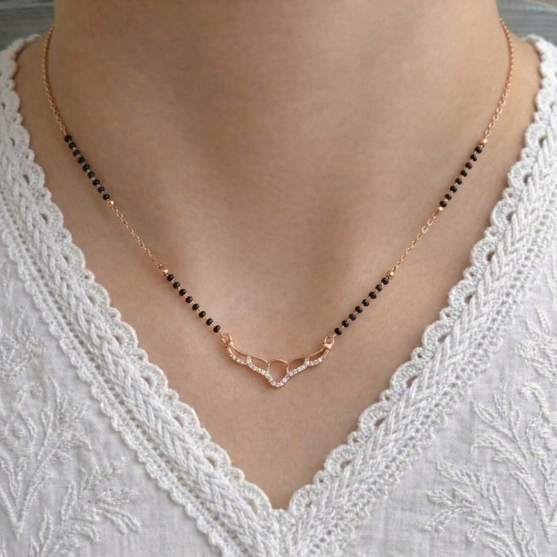 Hiba Rose Gold Plated Mangalsutra