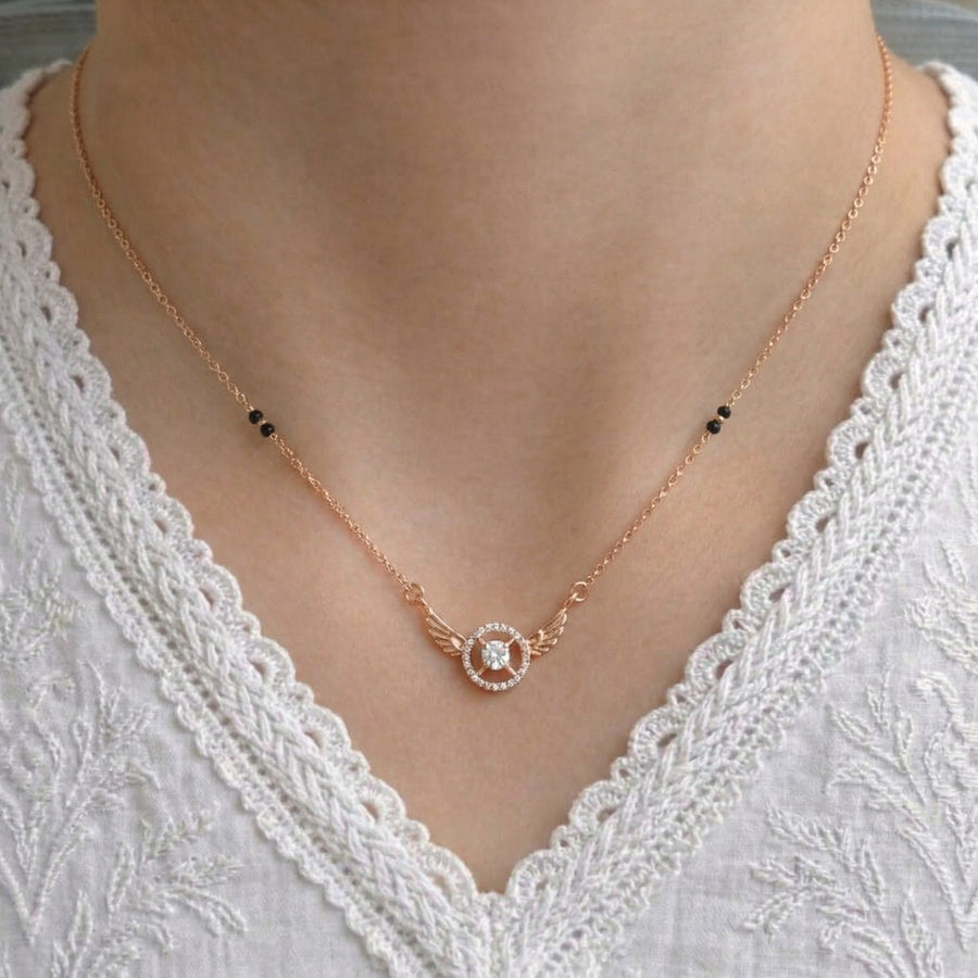 Farah Rose Gold Plated Mangalsutra