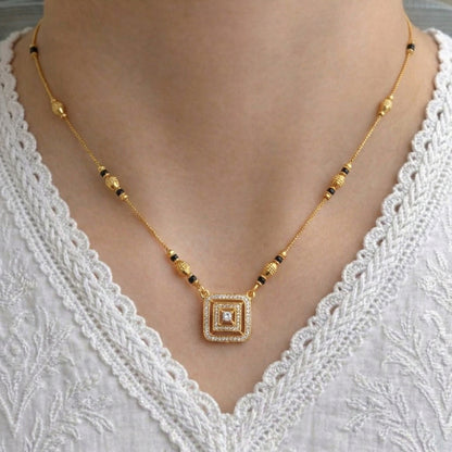 Diya Gold Plated Mangalsutra