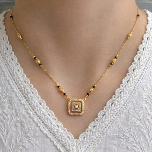 Diya Gold Plated Mangalsutra
