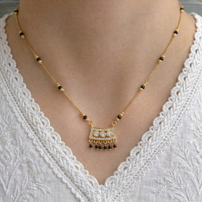 Isha Gold Plated Mangalsutra