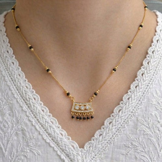 Isha Gold Plated Mangalsutra