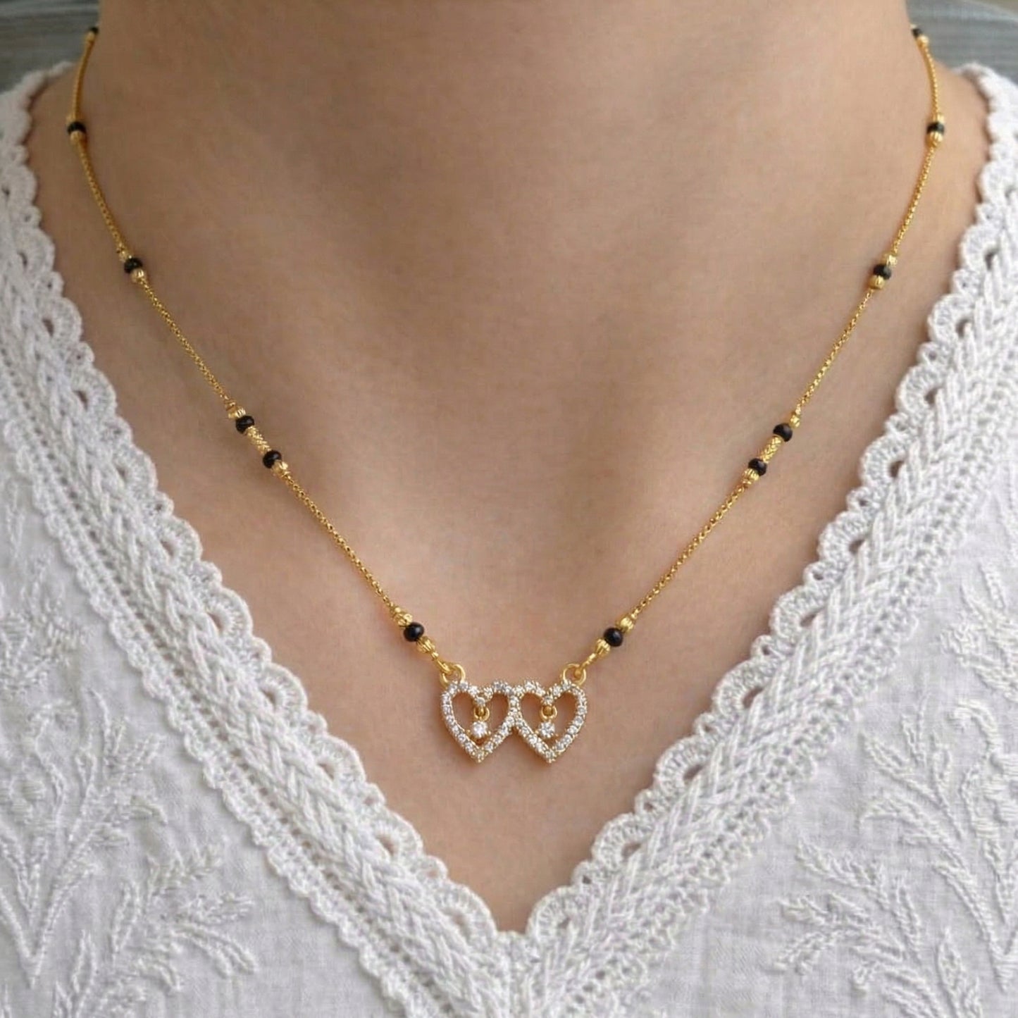 Raina Gold Plated Mangalsutra