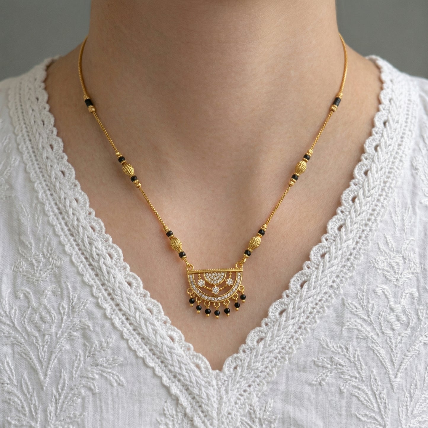 Roshika Gold Plated Mangalsutra