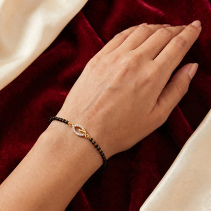 Orvexa Luna Loop Mangalsutra Bracelet