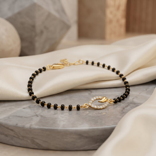 Orvexa Luna Loop Mangalsutra Bracelet