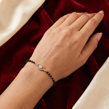 Velmora Radiant Oval Mangalsutra Bracelet