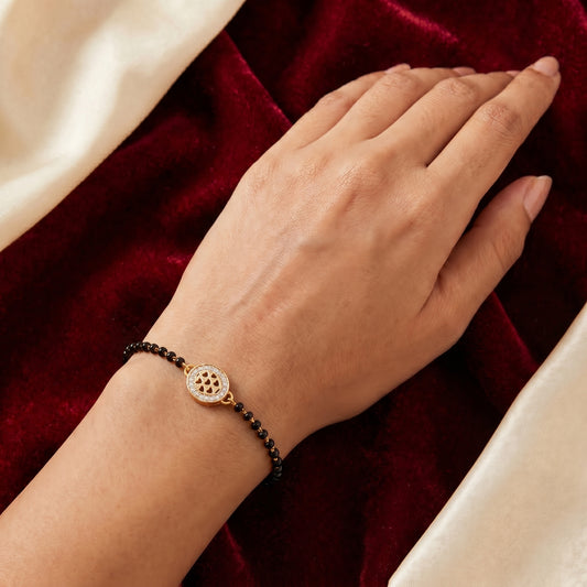 Aurelia Petal Halo Mangalsutra Bracelet