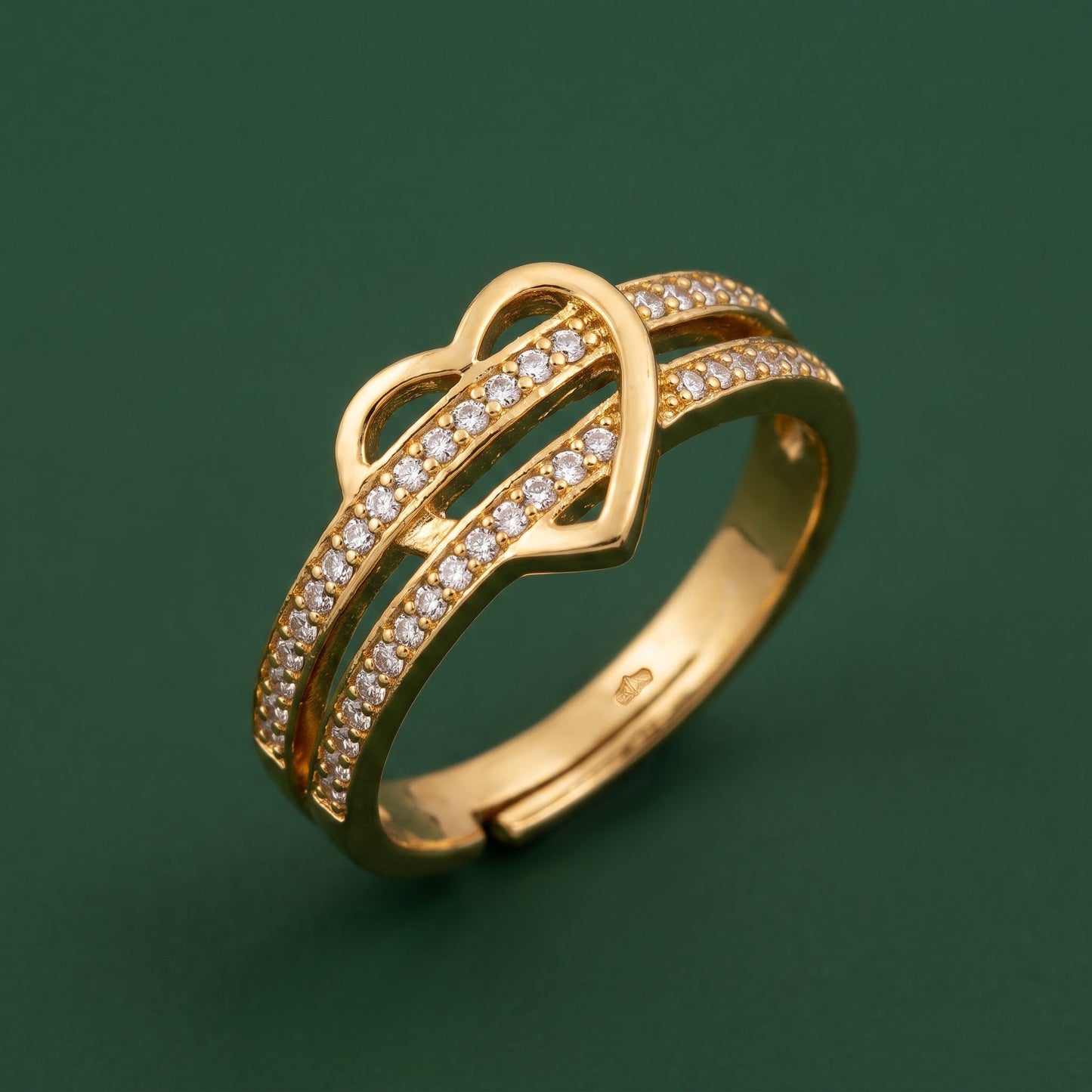Violet Adjustable Ring