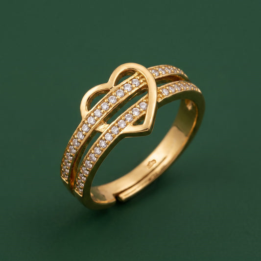 Violet Adjustable Ring