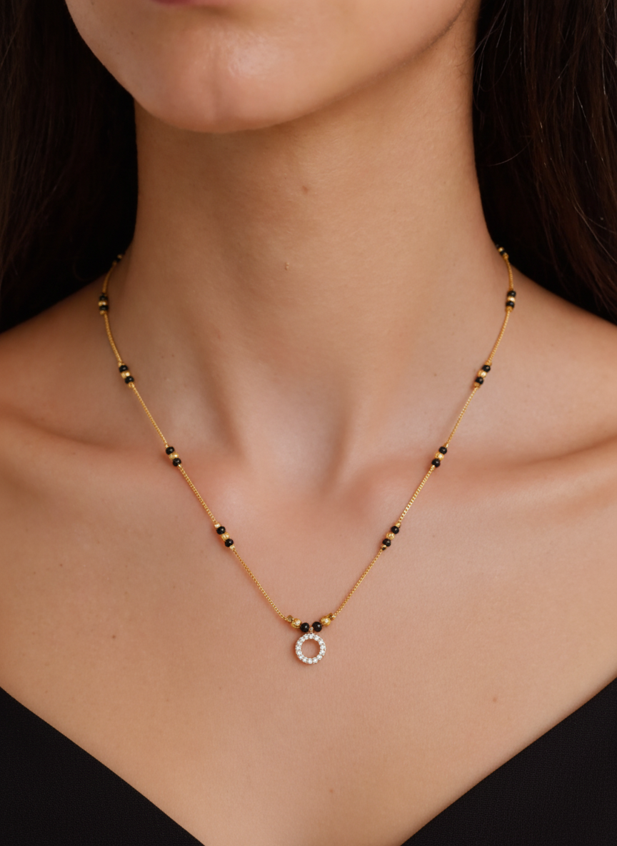Sitara Gold Plated Mangalsutra