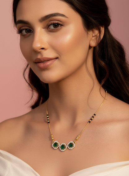 Anshika Gold Plated Mangalsutra
