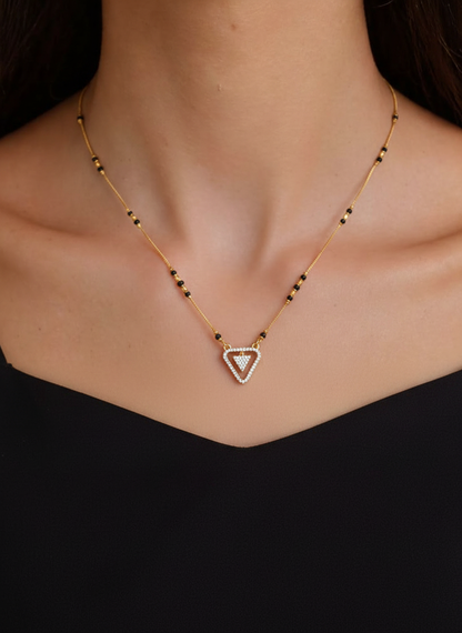 Raveena Gold Plated Mangalsutra
