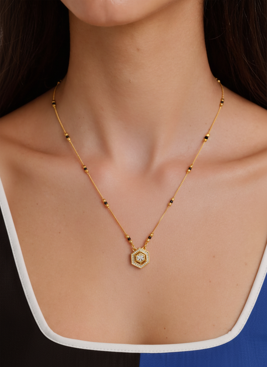 Disha Gold Plated Mangalsutra
