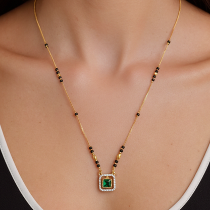 Tanishka Gold Plated Mangalsutra