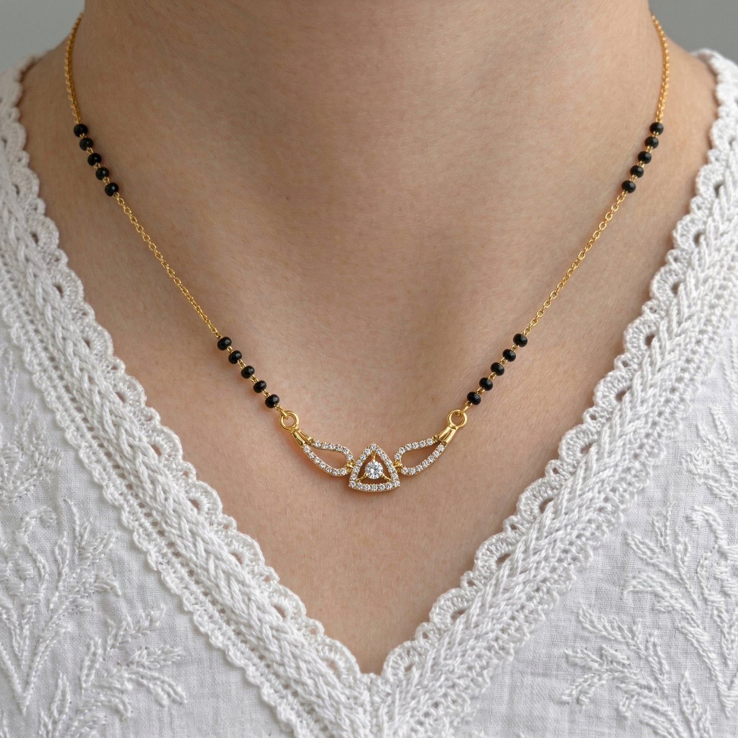 Anika Gold Plated Mangalsutra