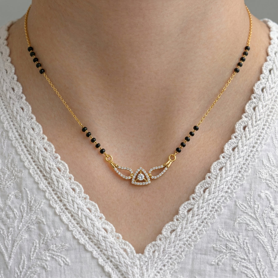 Anika Gold Plated Mangalsutra