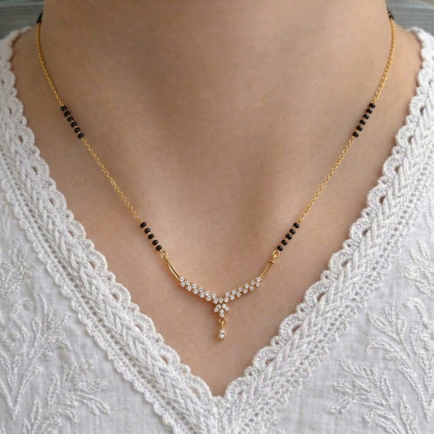 Samaira Gold Plated Mangalsutra