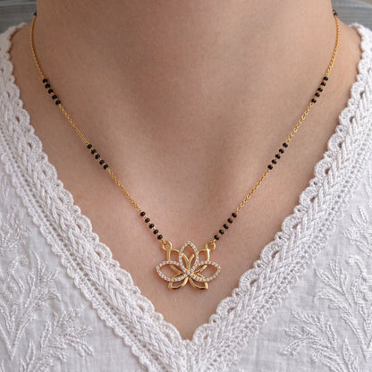 Aahana Gold Plated Mangalsutra