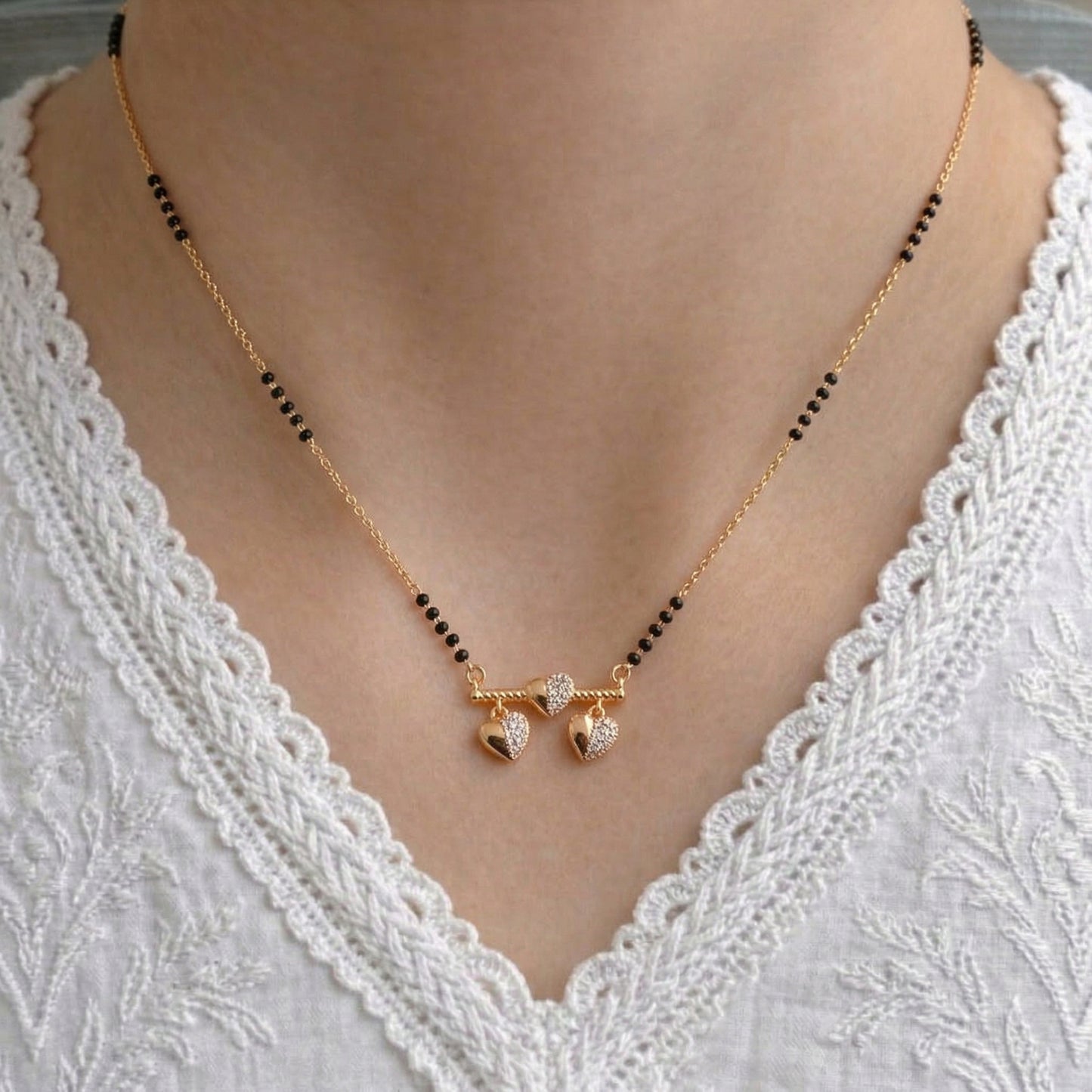 Mysha Gold Plated Mangalsutra