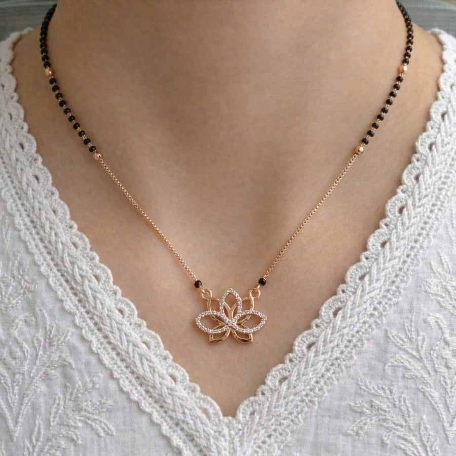 Arohi Rose Gold Plated Mangalsutra