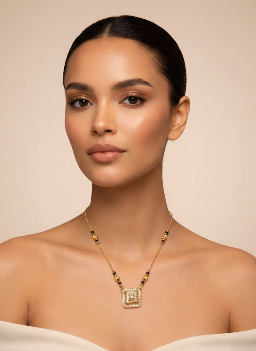 Diya Gold Plated Mangalsutra