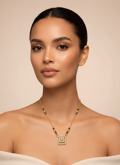 Diya Gold Plated Mangalsutra