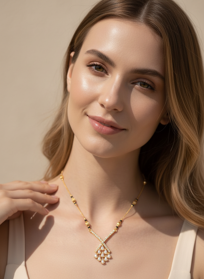 Shreya Gold Plated Mangalsutra