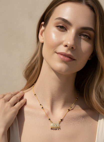 Isha Gold Plated Mangalsutra
