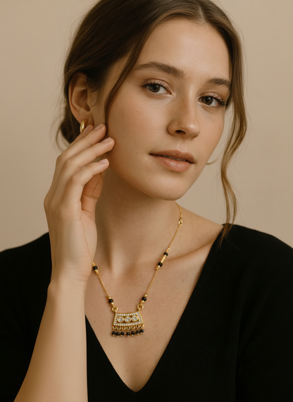 Isha Gold Plated Mangalsutra