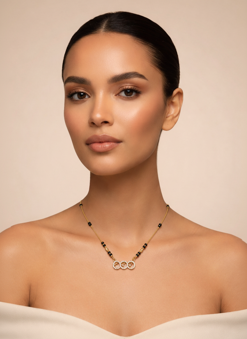 Manya Gold Plated Mangalsutra