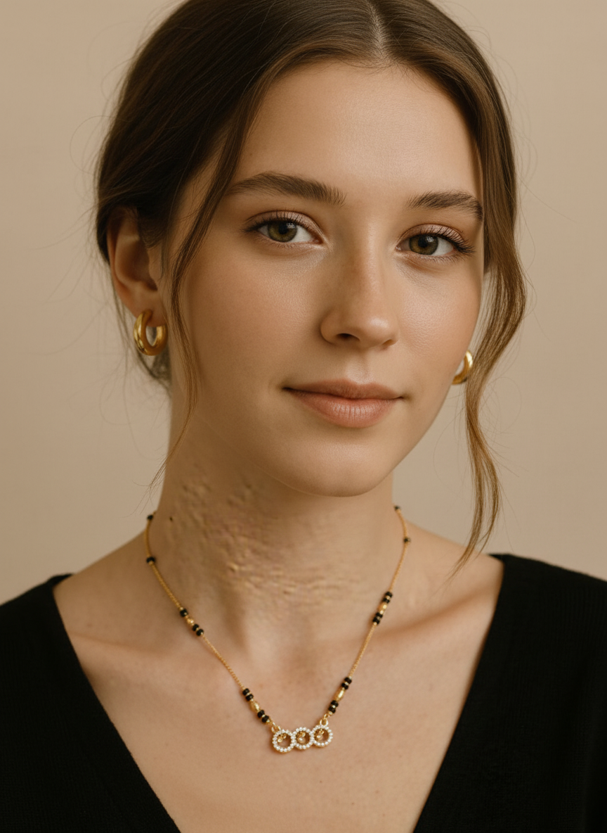 Manya Gold Plated Mangalsutra