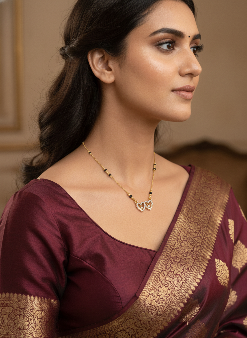 Raina Gold Plated Mangalsutra