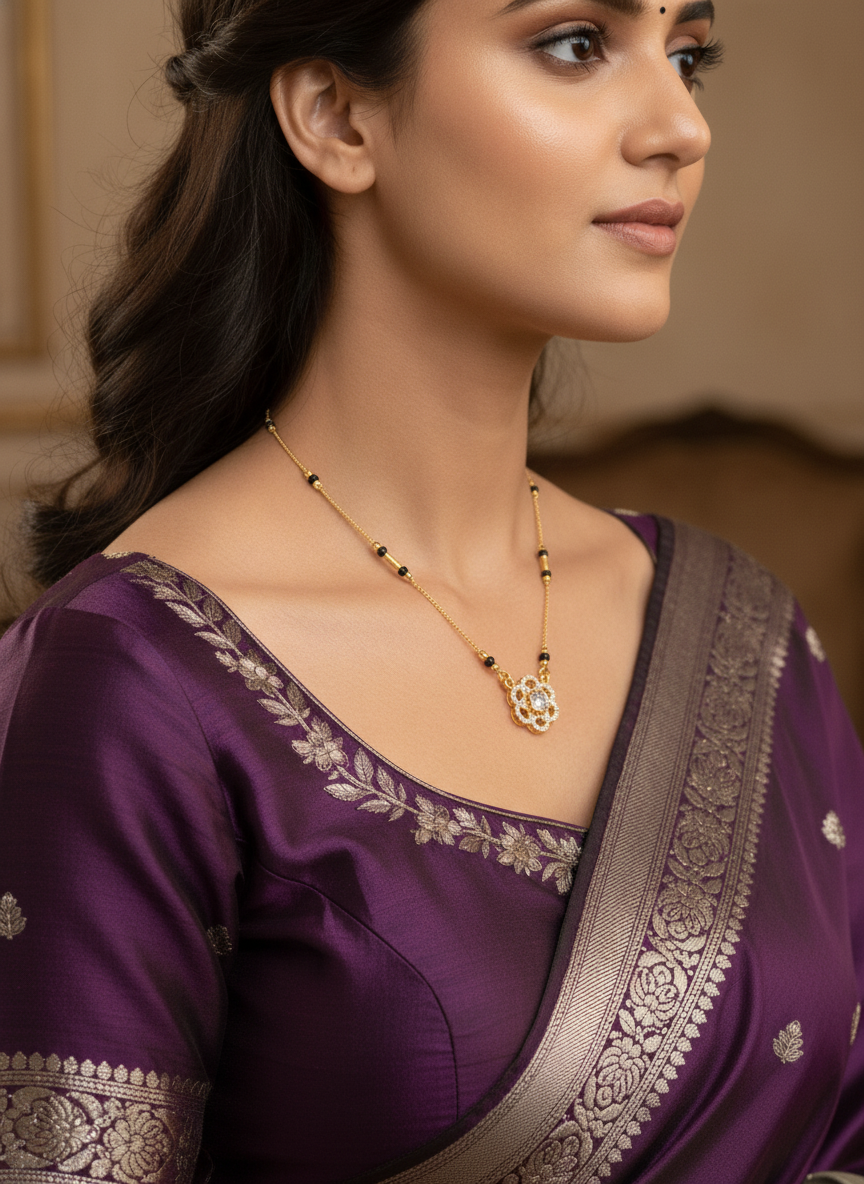 Aarika Gold Plated Mangalsutra
