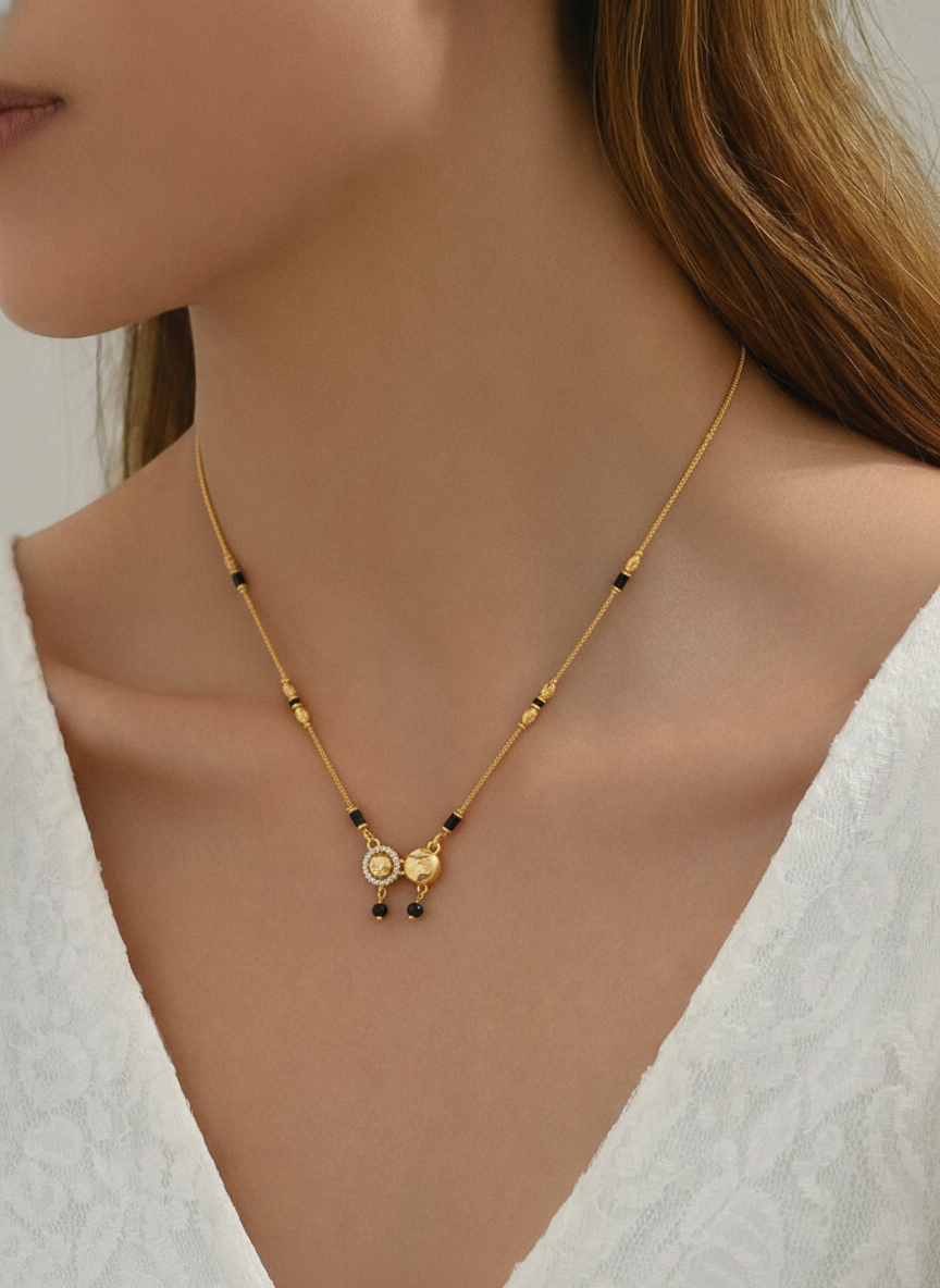Laisha Gold Plated Mangalsutra