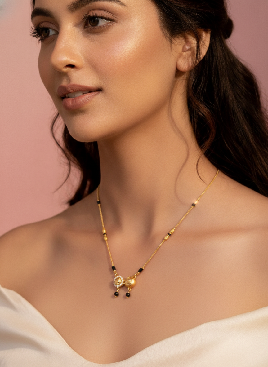 Laisha Gold Plated Mangalsutra
