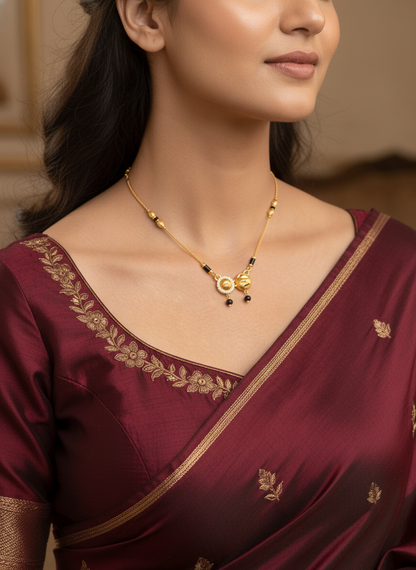 Laisha Gold Plated Mangalsutra