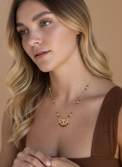 Roshika Gold Plated Mangalsutra