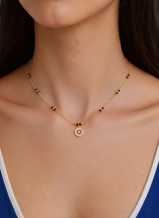 Meenal Gold Plated Mangalsutra