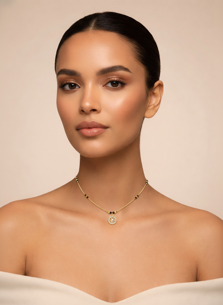 Meenal Gold Plated Mangalsutra
