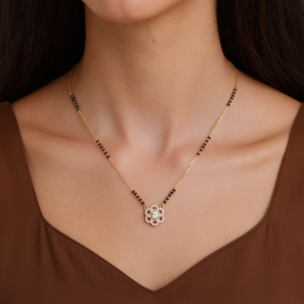 Aishani Gold Plated Mangalsutra