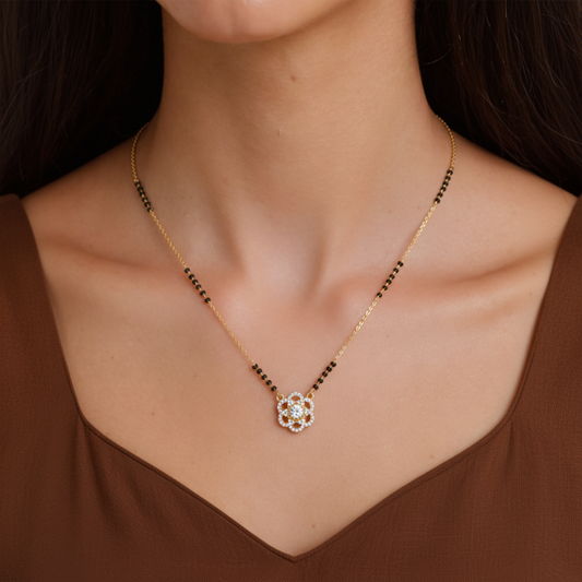 Aishani Gold Plated Mangalsutra