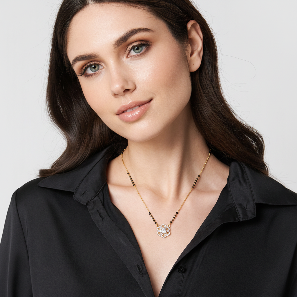Aishani Gold Plated Mangalsutra