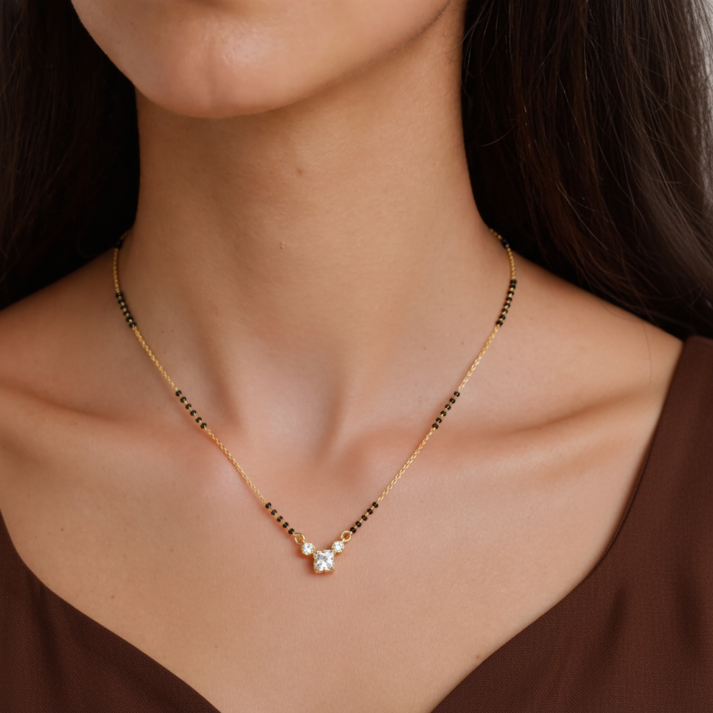 Jivika Gold Plated Mangalsutra